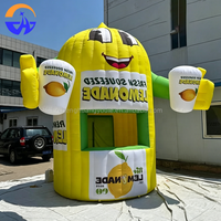 Stand publicitaire géant gonflable en forme de citron pour promotion de jus de citron, kiosque gonflable citron, tente de vente gonflable, décoration publicitaire
