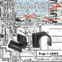 Clips de maintien de câble électrique de haute qualité 4-40mm clous en acier inoxydable afrique du sud prix de gros matière plastique de qualité