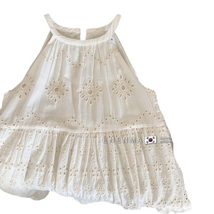 Nuovo Stile Estivo per Bambine, Vestito Principessa Versione Coreana con Pizzo Ricamato e Collo all'Americana, Vendita all'Ingrosso per l'Esportazione - Product Image 5