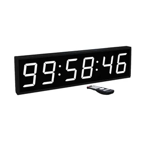 CHEETIE CP0210 Estante o pared Hd Tubo digital Reutilizable Led Reloj de mesa para uso comercial