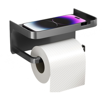 Porte-rouleau de papier toilette sans perçage, auto-adhésif, support de rangement mural pour la maison