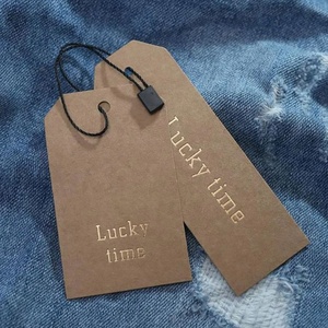 Etichetta Pendente Personalizzabile in Carta Kraft Resistente con Cartellino Regalo Fai-da-Te Scrivibile con Cordino per Abbigliamento Giocattoli Cappelli Etichetta Taglia - Product Image 5