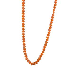 Fashion Beaded <b>Necklace</b> 316L Stainless Steel PVD Gold Plating Sustainable Resistant Heart Shape <b>Long</b> Chain - Product Image 1