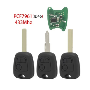 Llave Inteligente de Repuesto para <span class=keywords><strong>Citroen</strong></span> C2 C3 C4 <span class=keywords><strong>Xsara</strong></span> <span class=keywords><strong>Picasso</strong></span> Berlingo, Chip ID46 433MHz, Peugeot 106 206 207 306 307 VA2/HU83/NE72/SX9 - Product Image 1