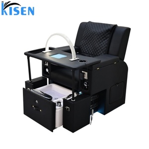 เก้าอี้ทำเล็บขายส่ง KISEN สำหรับร้านทำเล็บ สีสันปรับแต่งได้ พนักพิงปรับระดับด้วยไฟฟ้า สำหรับสปาผม นวดคลึง - Product Image 4