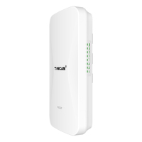 TiNCAM 5G 5KM 867Mbps CPE Inalámbrico para Exteriores Resistente al Agua, Puente Punto a Punto, Router AP PoE, Puerto WAN/LAN de 100M/1000M