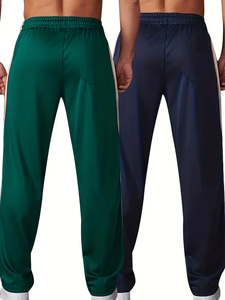 ดรอปชิป [กางเกงวอร์มลายทางสีตัดกัน2แพ็ก] ชุดสเวตเตอร์ทรงหลวมทรงหลวมมีลายทางสีตัดกัน2แพ็ก - Product Image 3