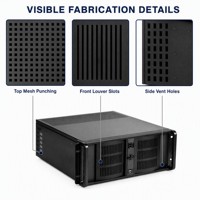 Boîtier de serveur industriel TZR 4U pour montage en rack, fabrication sur mesure par estampage de tôle, revêtement en poudre, usine OEM