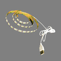 Tira de luces Led de alimentación USB, 5V, SMD 5050, 0,3/0,5/1/2/3/4/5 metros con interruptor de atenuación táctil