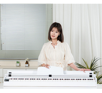 BD MUSIC 886F Electronic Digital Midi Controller Piano Keyboard 88-Key Electric Organ Wooden Hammer Action 1000 Tones Rhythms