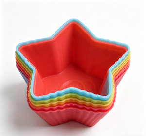 Moule à muffins en silicone écologique personnalisable en gros, moule à cupcakes, outil à fondant, moule à gâteau de forme personnalisée, couleur sur mesure - Product Image 6