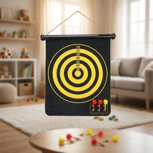 Kids Safety <b>Dart</b> Board 15 Inch Fun Fabric Set for Toddlers with Color Box Packing - Product Image 1