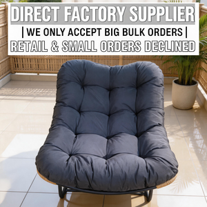 Luxury Rattan Rocking Chair Manufacturer: Commercial Grade Lounge for Resort Balcony and Public Space - OEM Support - Product Image 2