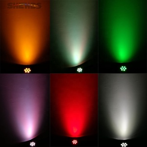 Super Shehds <span class=keywords><strong>Lyre</strong></span> <span class=keywords><strong>Wash</strong></span> 7x18W Mini tête mobile LED Par lumière RGBWA UV 6in1 pour fête et mariage DJ mise en scène - Product Image 4