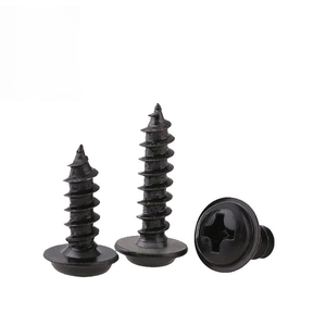 <span class=keywords><strong>Vis</strong></span> autotaraudeuses à tête cruciforme noire PWA, <span class=keywords><strong>vis</strong></span> à tête ronde autotaraudeuses, <span class=keywords><strong>vis</strong></span> pour châssis d'ordinateur, vente en gros M4/M5 - Product Image 1