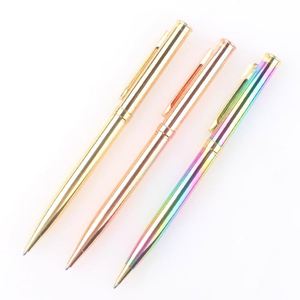 Promotional Gift Customized Logo Printed Gold Silver Metal Body Twist Hotel Ballpoint <b>Pen</b> - Product Image 1