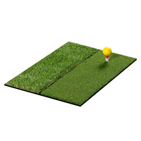Tapis d'entraînement de golf pliable à double herbe Portable multifonctionnel accessoires amusants composé d'encapsulation