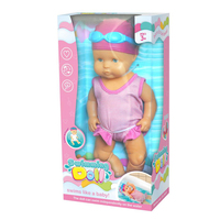 Poupée de bain en Silicone vinyle, jouet de baignoire interactif, cadeau pour enfants, amusant, pour l'été, à piles, 13 pouces