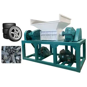 recycling machine shredder machine to grind tire scrap tire cutting machine