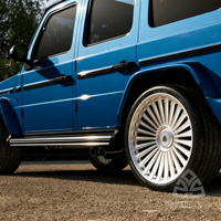 Jantes monobloc forgées 722Auto, finition argent brossé, multi-rayons, 21, 22, 23, 24 pouces, 5x112, 5x120 pour Rolls Royce Cullinan