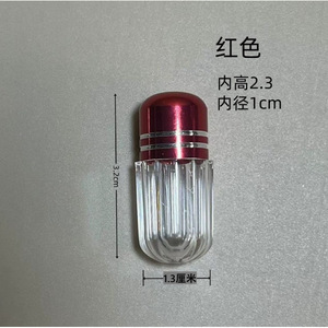 Transparent Acrylic Cosmetic Bottle With Metal Cap 32mm Eco-Friendly <b>Storage</b> <b>Container</b> For Makeup Organizers - Product Image 2
