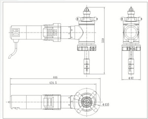 Machine à chanfreiner les tuyaux E-Work ISE-80 à montage ID, automatique, à moteur, pour chanfreinage à froid des tuyaux en acier inoxydable 28-76 mm, 15 mm - Product Image 3