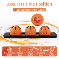 Pemegang kabel Magnet pengatur kabel 3 klip kabel penata kawat klip kabel magnetik