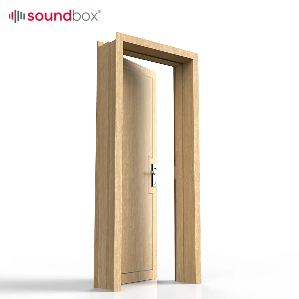 Soundbox High Class 5 Star Acoustic Soundproof Hotel Door Wooden Soundproof Hotel Acoustic Door