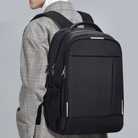 Sac à dos pour ordinateur portable imperméable pour l'école et les affaires, bretelles réglables, plusieurs compartiments, design unisexe, logo personnalisé, livraison rapide
