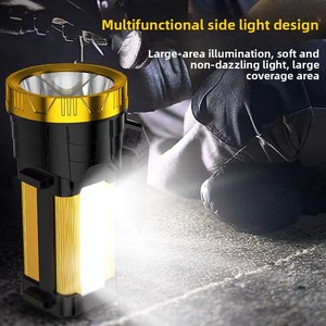 Lampe torche portable super lumineuse longue portée à énergie solaire pour la randonnée, <span class=keywords><strong>le</strong></span> <span class=keywords><strong>camping</strong></span>, l'extérieur et la maison, haute puissance - Product Image 2