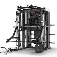 CZ Nouvelle Génération Iron Smith Machine Ensemble Combiné Multifonctionnel pour la Maison avec Pile de Poids de 90 kg, pour Squat, Bench Press et Gantry Style Bird