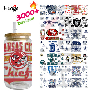 Huaga Venta al por mayor <span class=keywords><strong>personalizado</strong></span> cristiano motivacional <span class=keywords><strong>texto</strong></span> UV Cup Wraps PET pegatinas a granel para 16oz 20oz Tumbler Transfers - Product Image 5