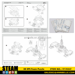 <span class=keywords><strong>3D</strong></span> bọt Câu Đố USA nổi tiếng kiến trúc nóng bán thủ đô Hill (USA) - Product Image 6