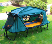 Tente tout-terrain double couche imperméable, prix d'usine, lit de couchage, tentes de camping, équipement d'extérieur
