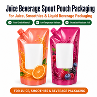 Sachets d'emballage personnalisés avec bec verseur pour jus, en aluminium alimentaire, pour liquides, vente en gros