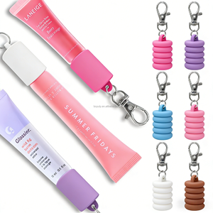 Portachiavi per Lucidalabbra con Cappuccio in Silicone Portatile, Porta Gloss per Portafoglio, Chiavi e <span class=keywords><strong>Zaino</strong></span> - Product Image 5