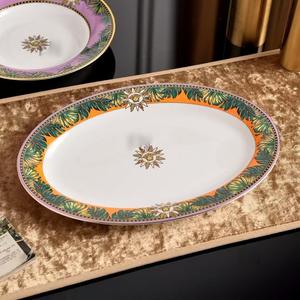 Juego de Vajilla de Porcelana Fina Europea Medusa, Apto para Lavavajillas, con Diseño Floral, para Hoteles, Restaurantes, Cafeterías y Bodas - Product Image 3