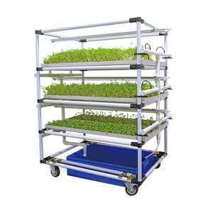 Serre de culture verticale intérieure pour plantes, kit pour bacs à semis couverts, canaux u, équipement à led, mini-vert, fourniture d'un système de culture hydroponique - Product Image 1