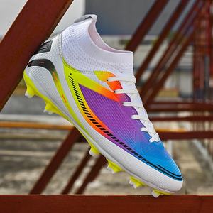 Zapatillas <span class=keywords><strong>de</strong></span> fútbol profesionales Assassin 14 <span class=keywords><strong>CR7</strong></span> para hombre y mujer, diseño <span class=keywords><strong>de</strong></span> alta calidad con uñas largas transpirables rotas AG para entrenamiento - Product Image 5