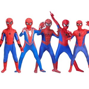 Costume Promozionale da Spider-Man per Ragazzi con Copricapo, Vari Colori, in Poliestere, Stile Cinematografico, per Cosplay di Halloween per Bambini - Product Image 1