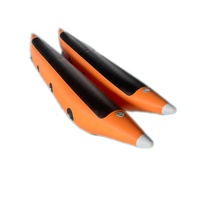 Personnalisé gonflable durable de PVC banane pontons tubes bouée pour pédale bateaux de pêche