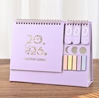 Calendrier mural en bois personnalisé 2026, calendrier de table à compte à rebours avec cadre photo, ornement de bureau, calendrier mensuel, autocollant d'index
