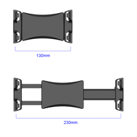 Support de fixation grand format YH3113 pour diffusion mobile, adaptateur extensible pour tablette avec boucle