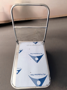 RH-WT01-7 1100*650*870mm 300kg <strong>Big</strong> Size Hand Push <strong>Cart</strong> 201 /304 Stainless Steel Foldable Warehouse Trolley - Product Image 3