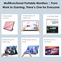 Moniteur portable IPS 15,6 pouces transfrontalier pour jeux, affichage miroir pour téléphones et ordinateurs, contrôle tactile, fréquence de rafraîchissement 144 Hz, Full HD