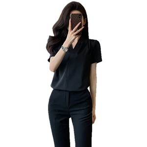 Women's High Waist Pencil Midi Skirt Stretch Elegant Bodycon Commuter Style Spring Black - Product Image 5