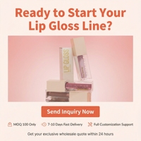 Base de gloss vegan effet miroir hydratante pour lèvres sèches, aspect naturel, prix usine, contenants de gloss