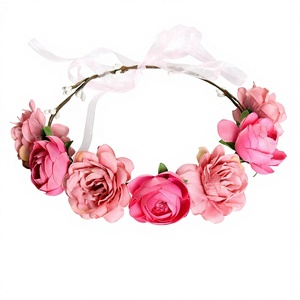 Diadema <span class=keywords><strong>de</strong></span> <span class=keywords><strong>Flores</strong></span> Bohemia <span class=keywords><strong>para</strong></span> Mujer, Corona <span class=keywords><strong>de</strong></span> <span class=keywords><strong>Flores</strong></span> <span class=keywords><strong>de</strong></span> Color Sólido, Accesorios <span class=keywords><strong>para</strong></span> Novia y Boda - Product Image 6