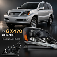Phare de projecteur halogène pour Lexus GX470 UZJ120 2004-2009, ensemble de phares avant, LHD RHD, remplacement automatique du phare