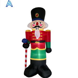 Fabricant personnaliser énorme grand grand gonflable Noël Père Noël <span class=keywords><strong>garde</strong></span> de sécurité <span class=keywords><strong>garde</strong></span> du corps homme modèle - Product Image 2